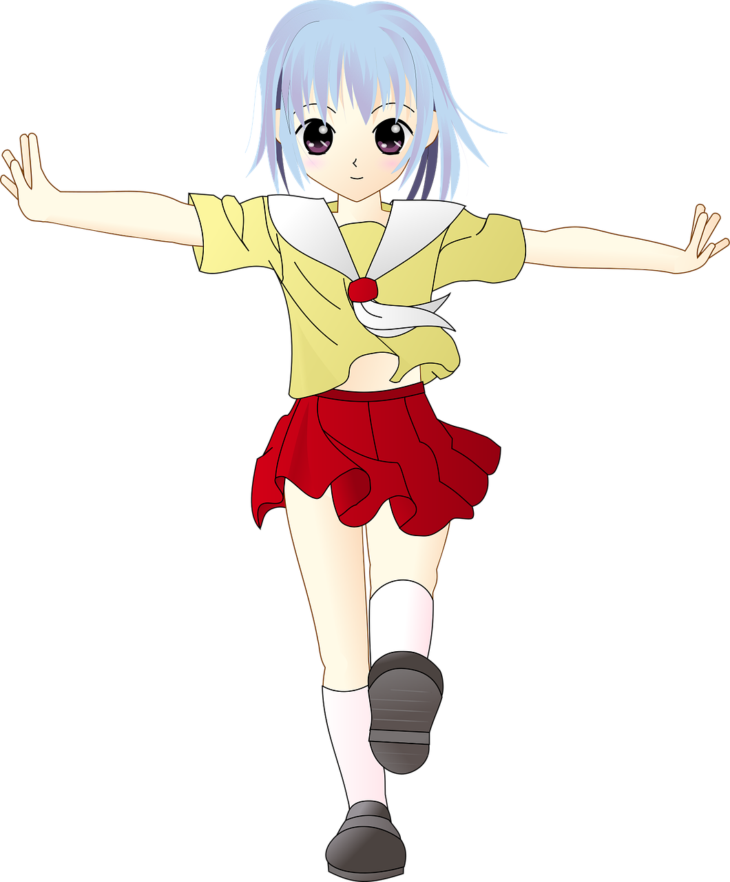 Anime — girl, dance, cute