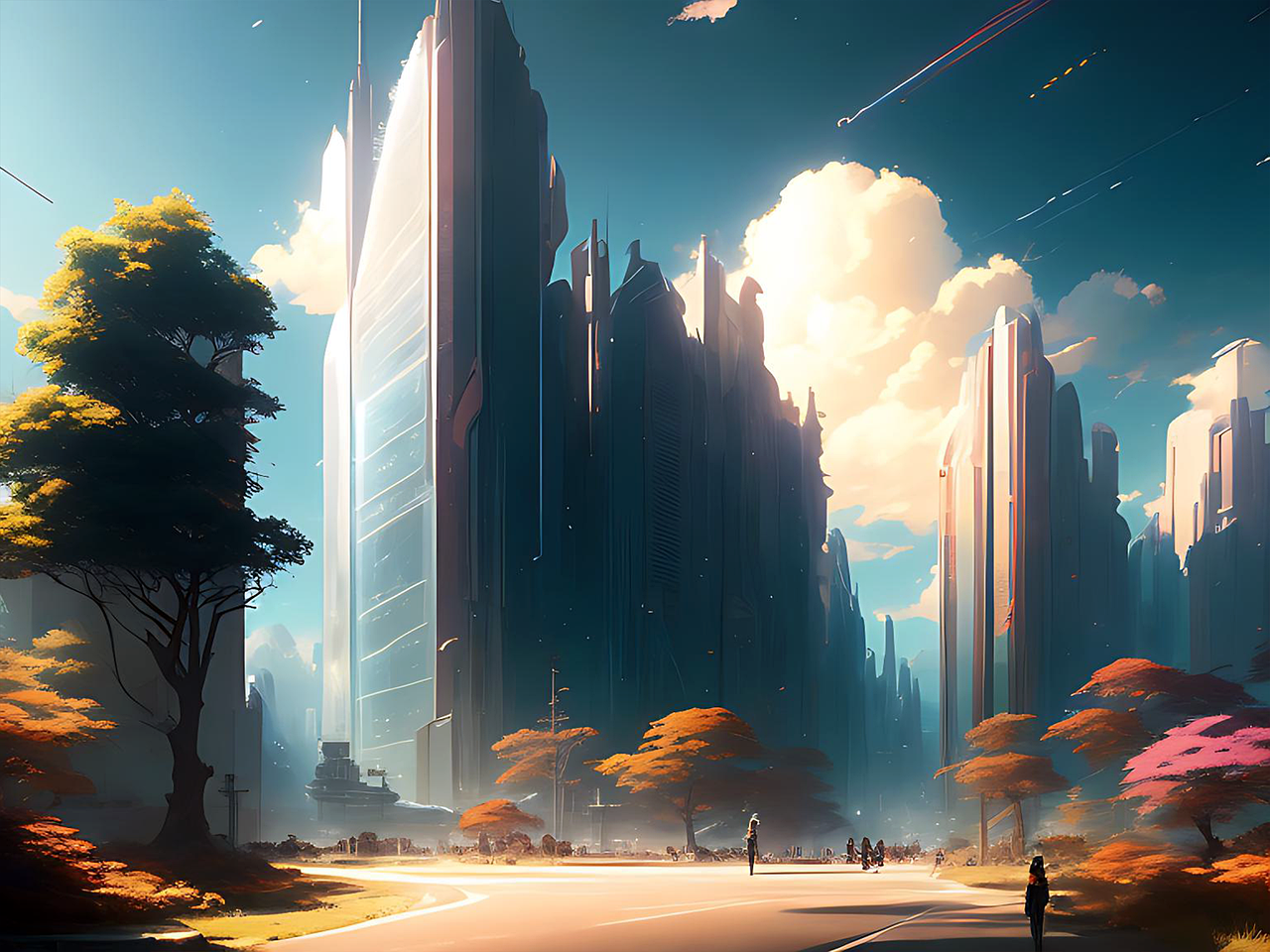 Anime — city, fantastic, future