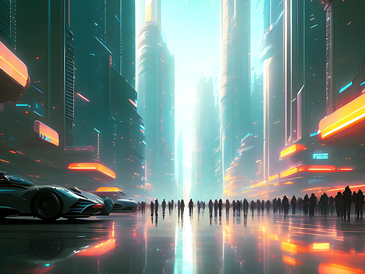 Anime — city, fantastic, future