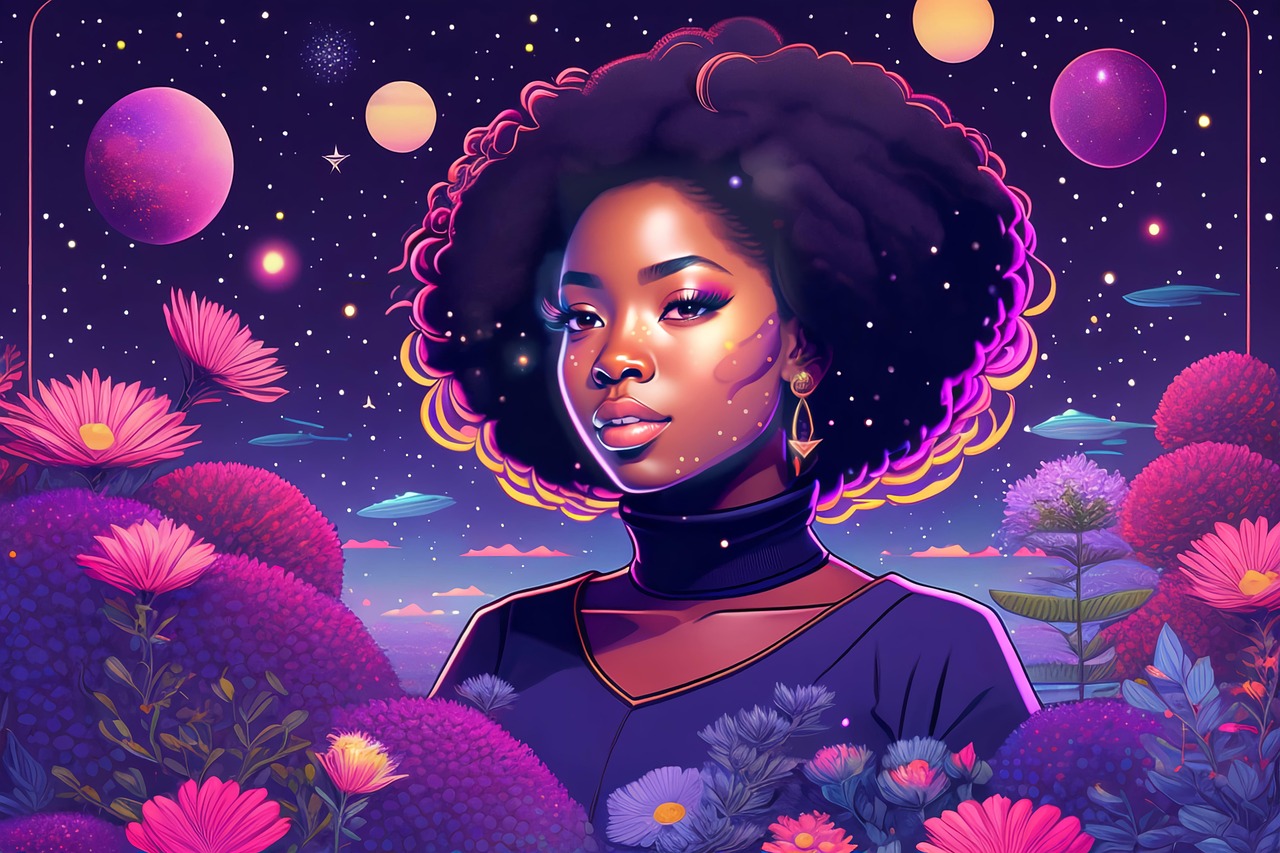 Anime — surrealism, planets, japan animation background