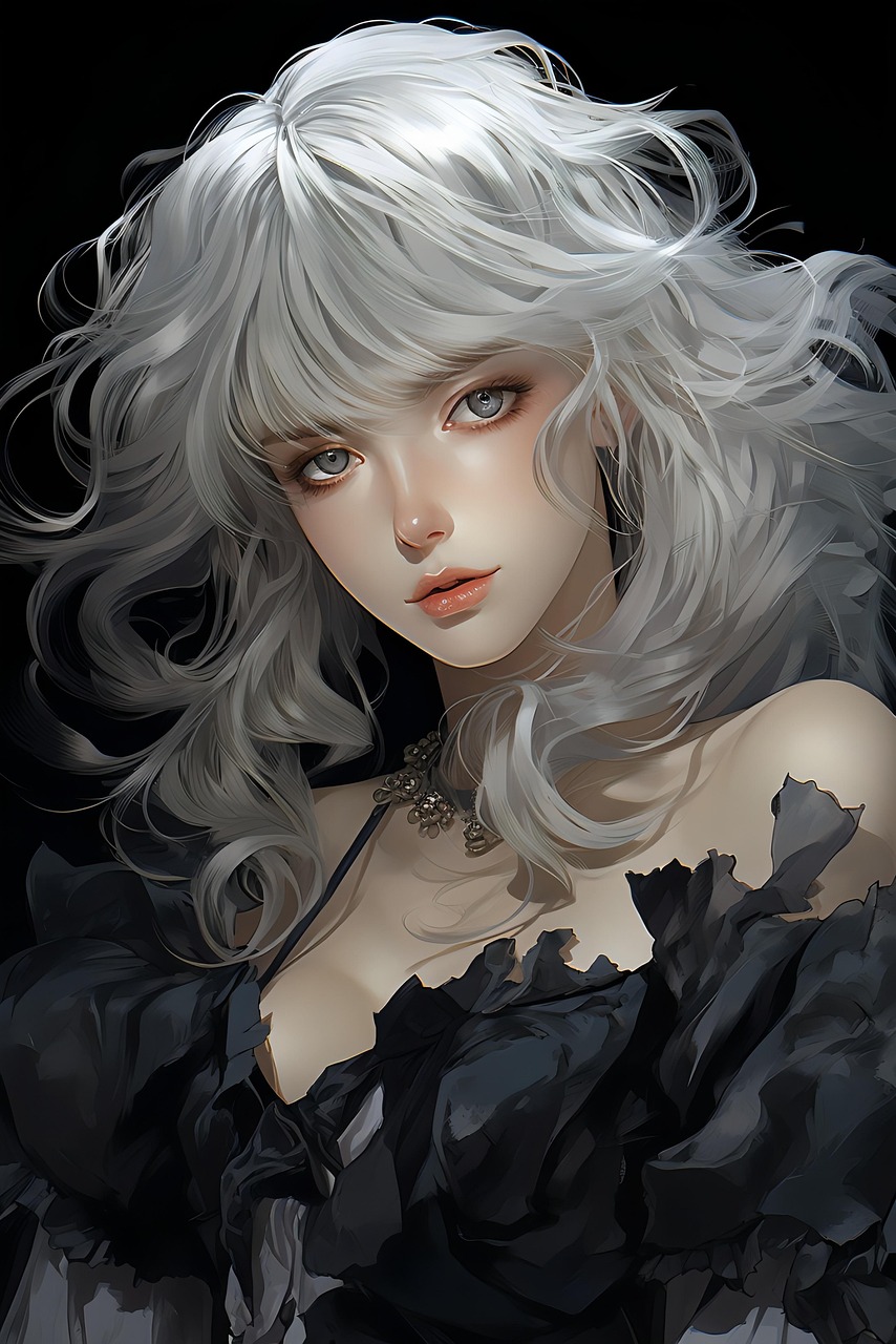 Anime — woman, character, painting