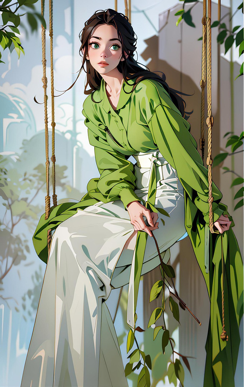 Anime — woman, young, kimono