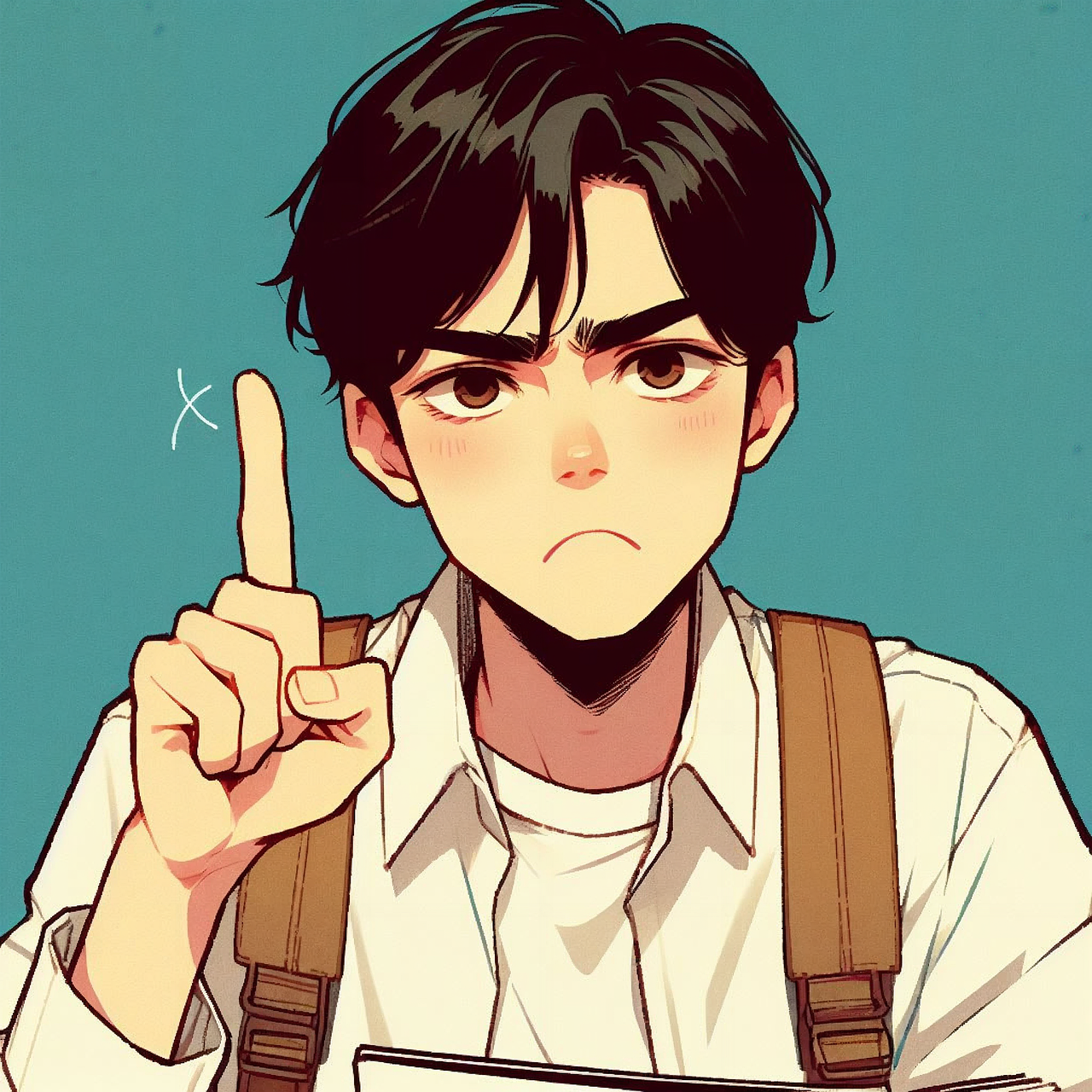 Anime — man, question, query