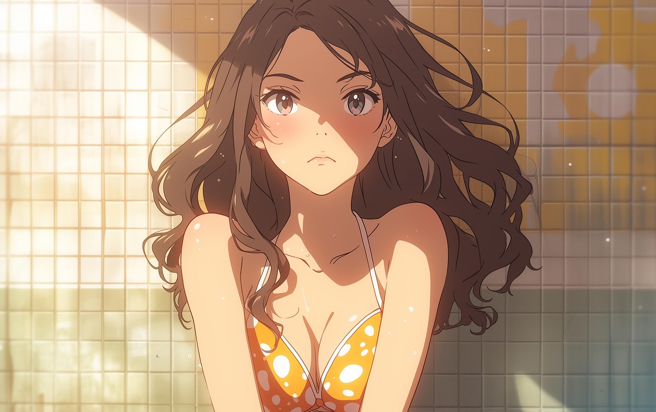 Anime — woman, beauty, bikini