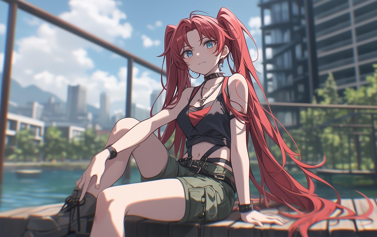 Anime — woman, fashion, beauty